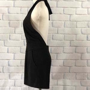Leifsdottir for Anthropologie Black Low Back Romper.  Size 6